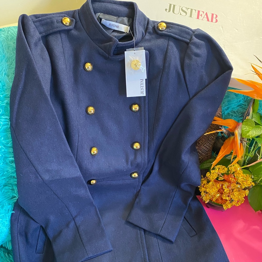 Brand New Mandarin Collar Ladies Long Coat